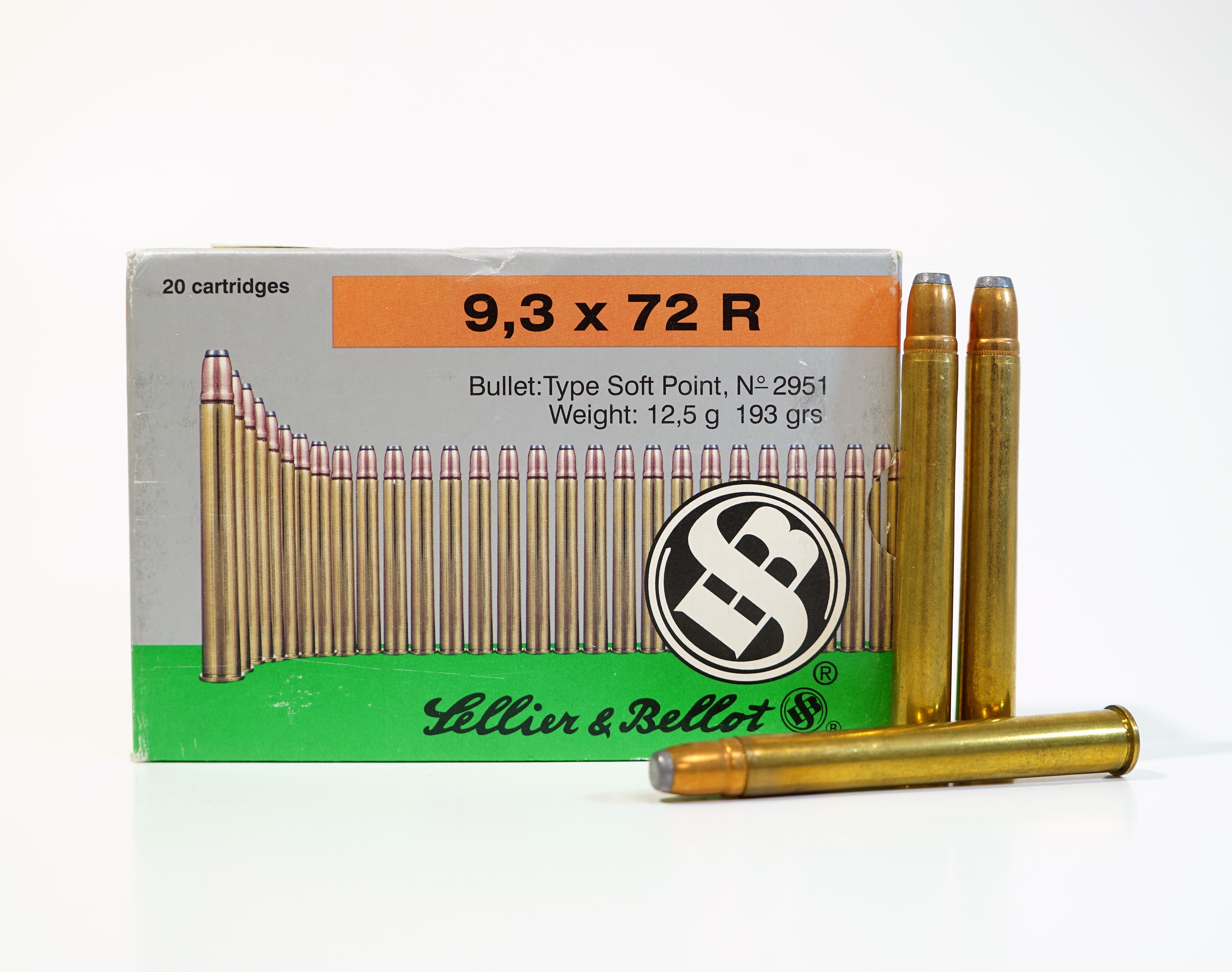 Sellier & Bellot 9,3x72R 12,5g SP 20kpl/rs                                                                    