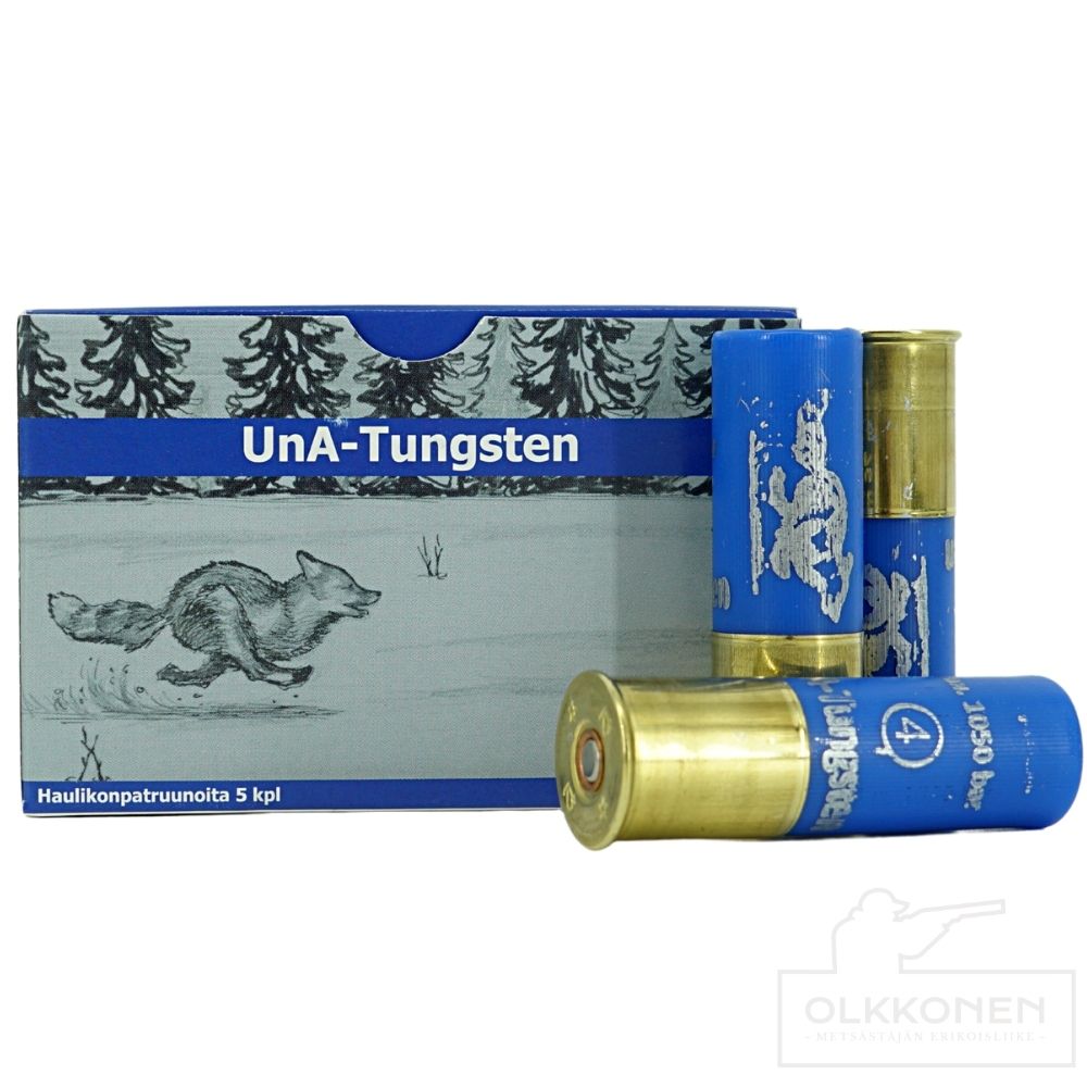 UnA-Tungsten patruuna 12/76 40g haulikoko 3,25mm 5kpl/rs                                                      