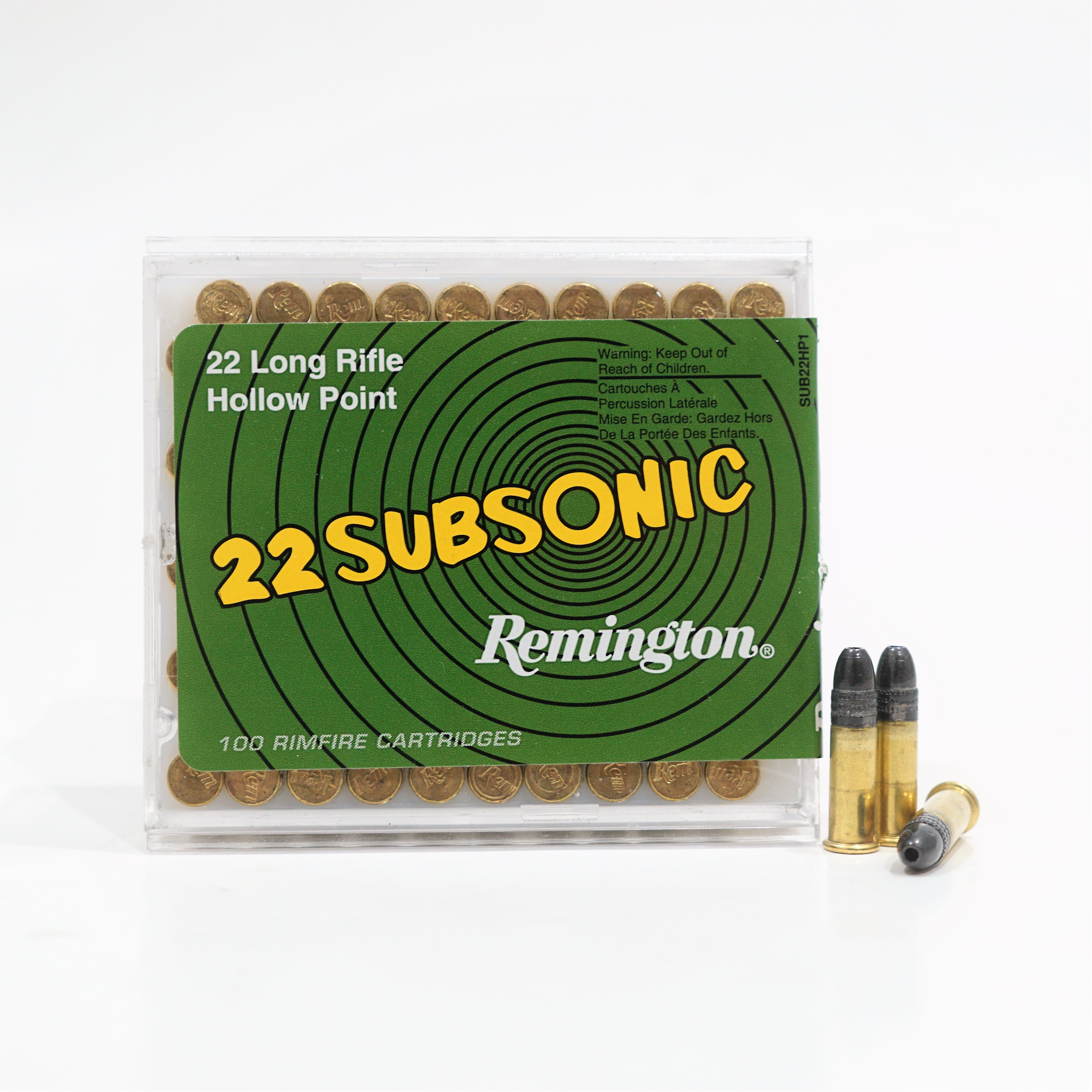 Remington Subsonic HP 22 LR patruuna 100kpl/rs 320m/sek 