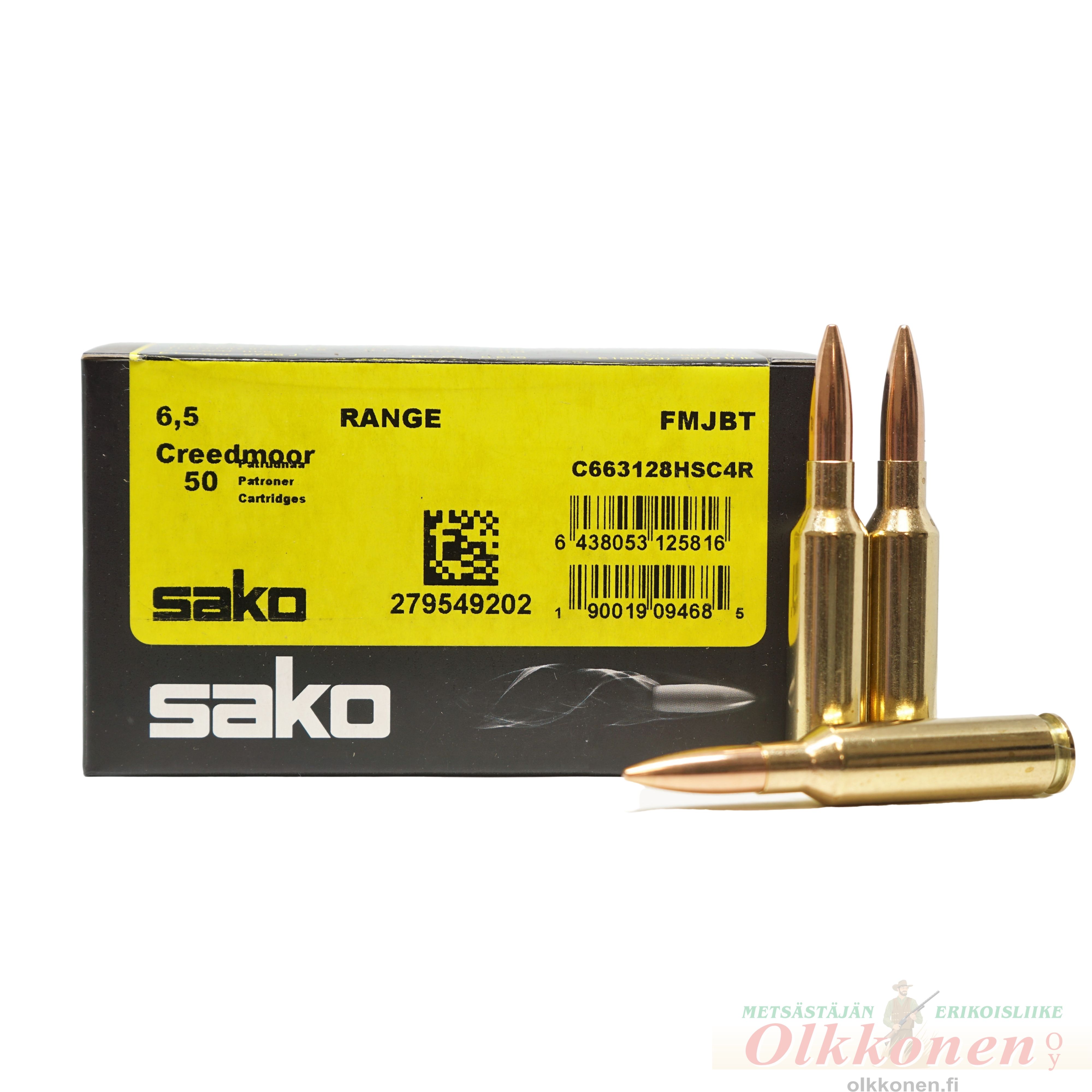 Sako Range 6,5 Creedmoor FMJBT patr. 9,3g 50kpl/rs 