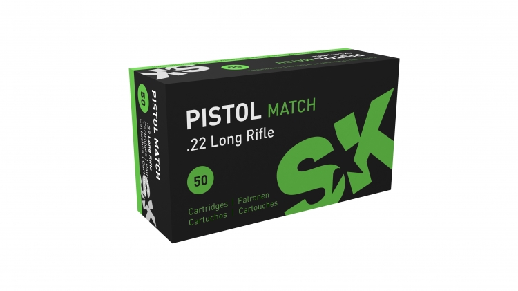 SK Pistol Match .22 lr 286 m/s 50kpl/rs