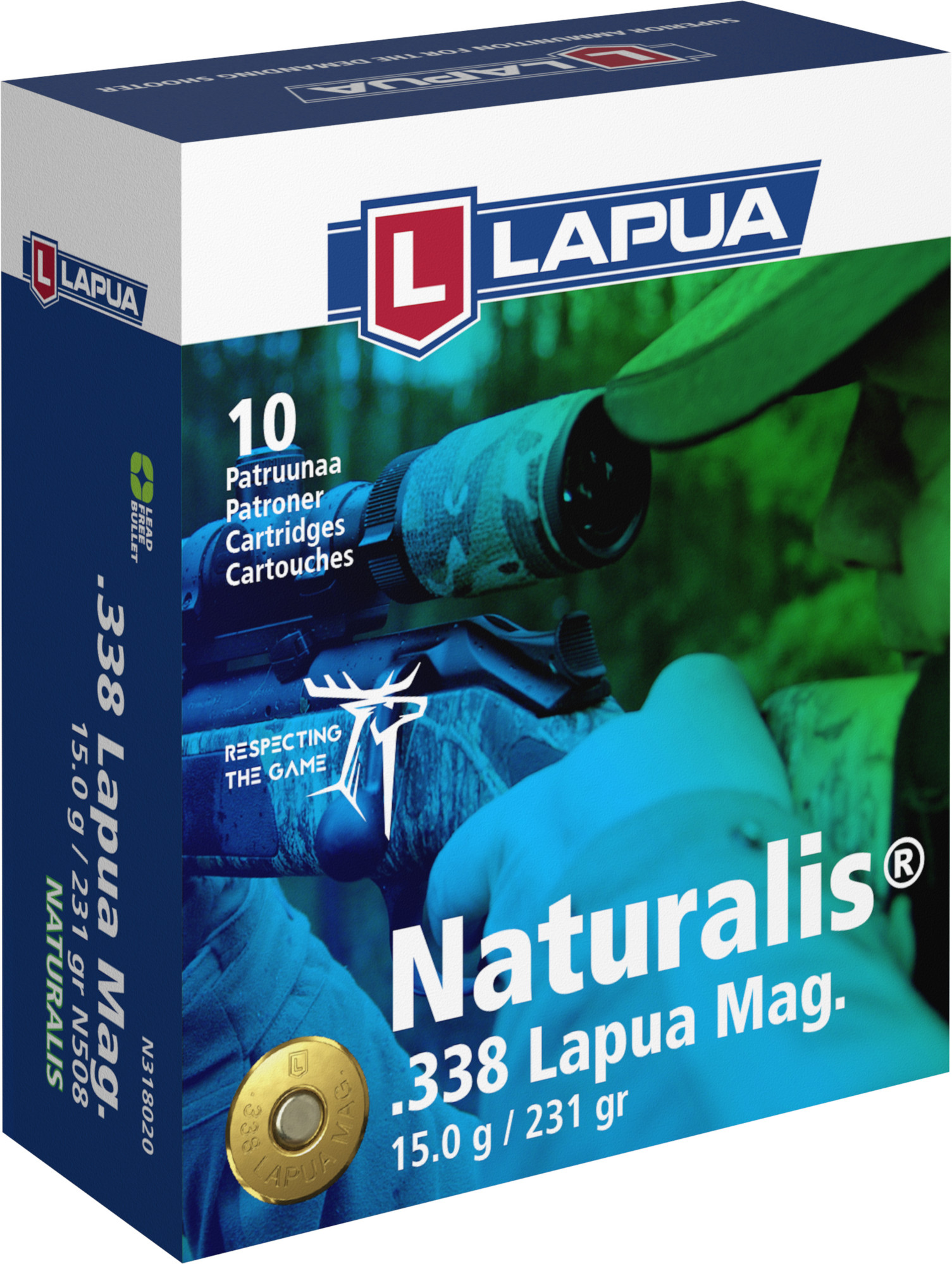 Lapua .338 Lapua Mag. Naturalis N508 LR 15,0g 10kpl/rs