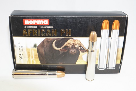 Norma 505 Mag Gibbs African PH 500gr Woodleigh protected point                                                