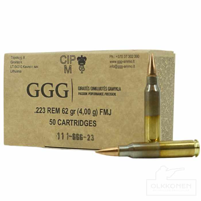 GGG -Nato .223 Rem 4g FMJ 50 kpl/rs