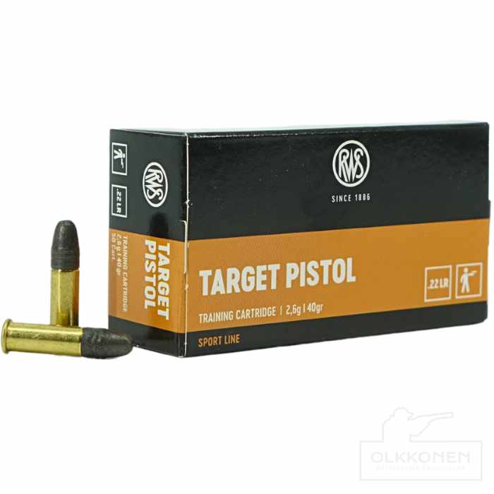 RWS .22 LR Target LRN pistoolinpatruuna 50 kpl/rs 