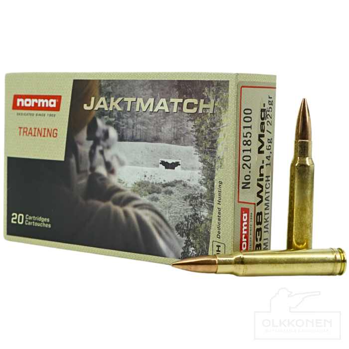 Norma .338 Win.Mag Jaktmatch 14.6g FMJ 20kpl/rs