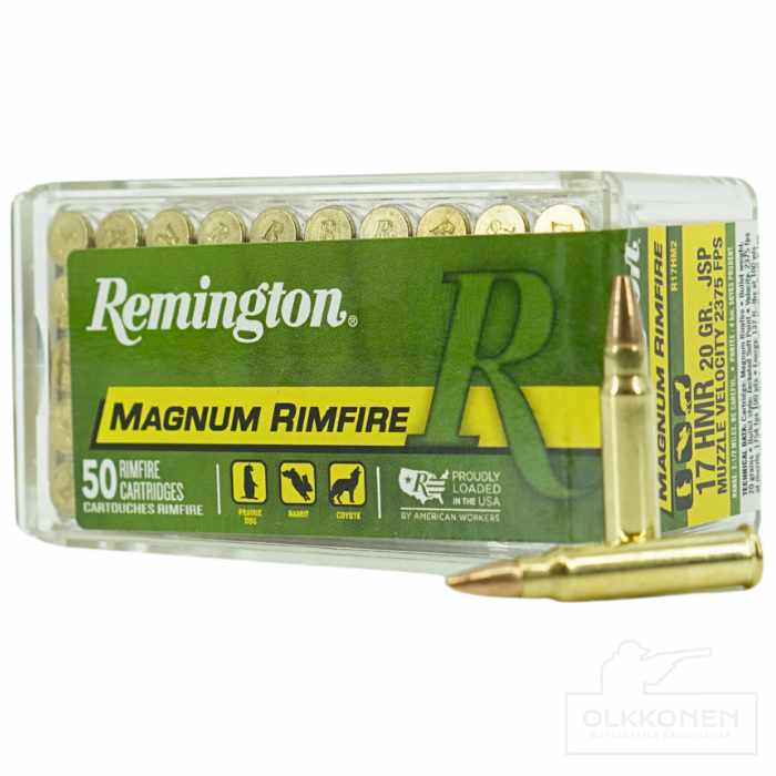 Remington 17 HMR JSP patruuna 20 gr 720 m/s   20025