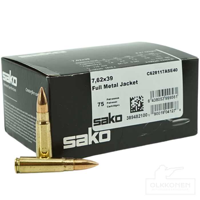 Sako Range 7,62x39 Speedhead patruuna 8g FMJ 75kpl/rs