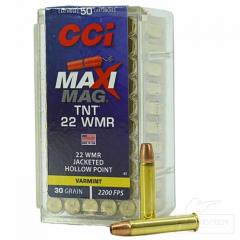 CCI 22 WMR MaxiMag 1,95g TNT JHP 670m/s 50 kpl