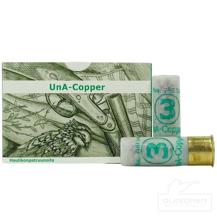 UnA-Copper patruuna 16/70 28 g  haulikoko 3,50mm 5 kpl/rs