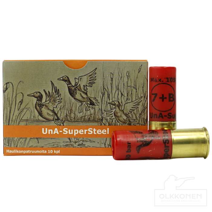 UnA-SuperSteel patruuna 12/76 haulikoko 7+B 10kpl/rs