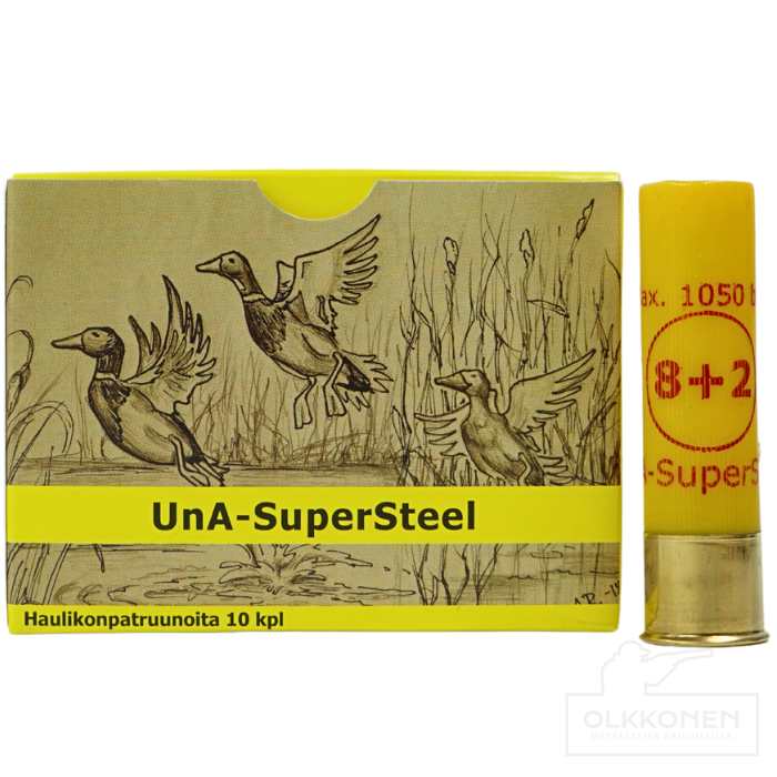 UnA-SuperSteel patruuna 20/76 haulikoko 8+2 10kpl/rs